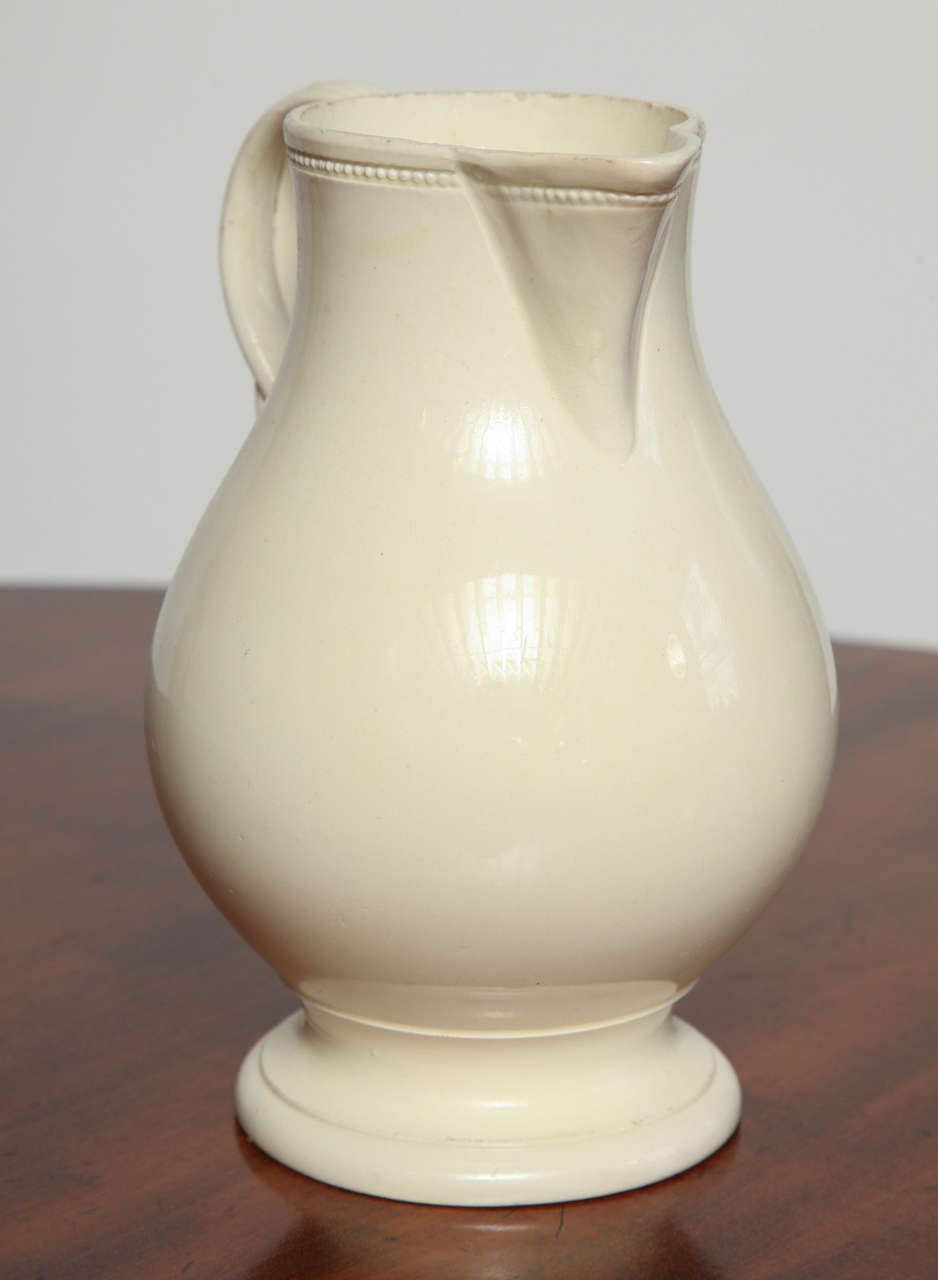 18th Century English Creamware Jug In Excellent Condition In New York, NY
