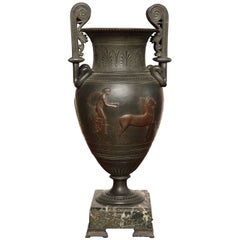 19th Century French, Metal Urn