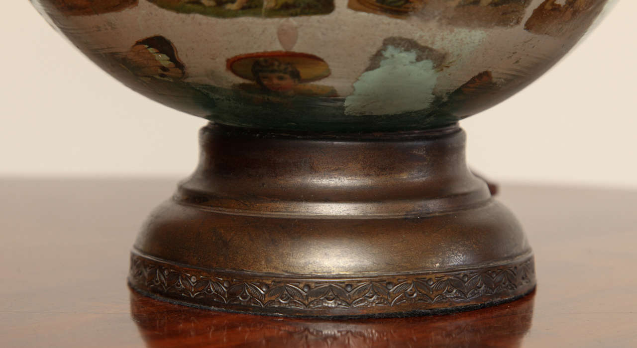 Glass A Globe, De Coupage Lamp
