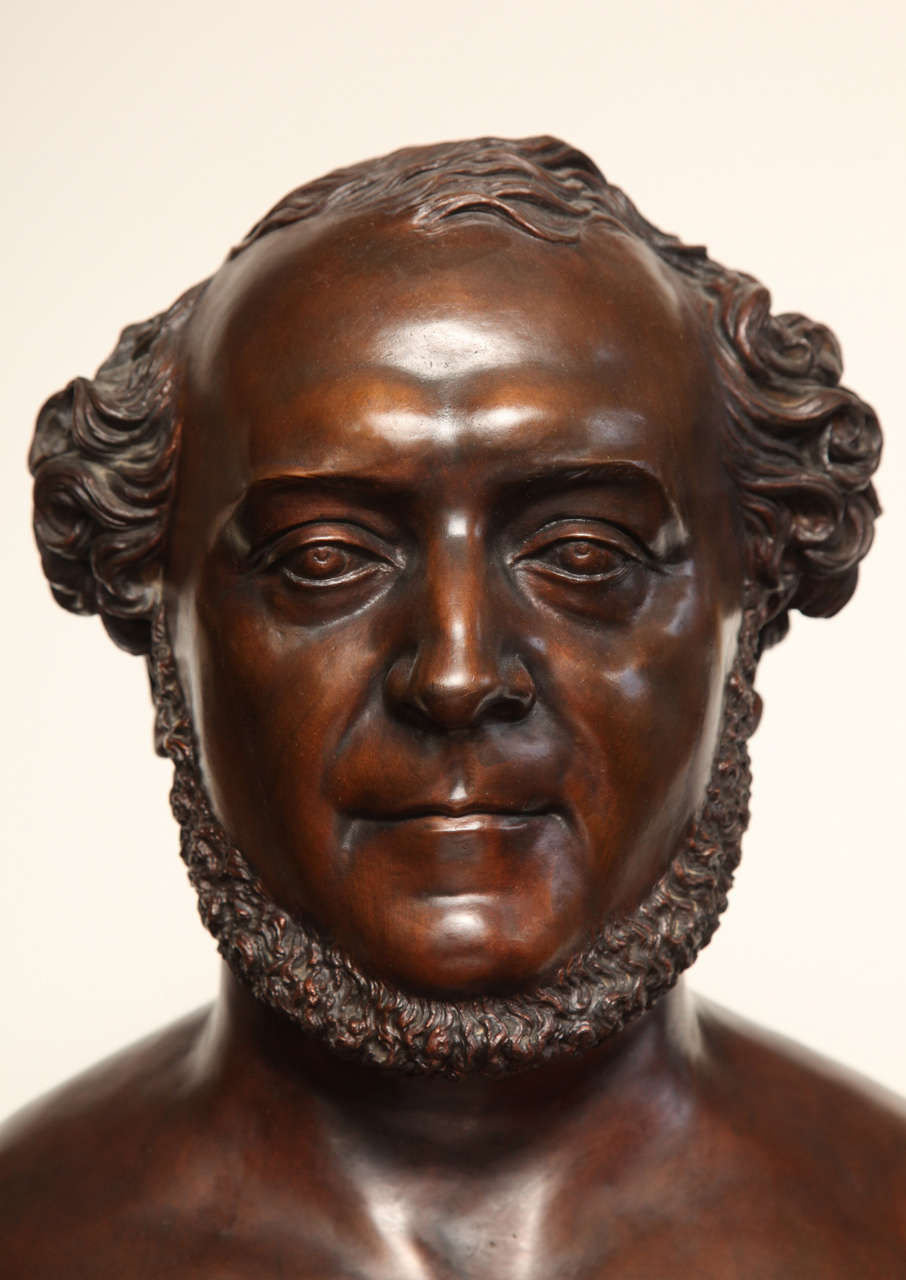 French 19th Century Bronze Bust For Sale