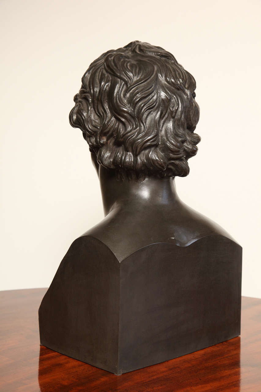 19th Century Bronze Bust of Goethe 1