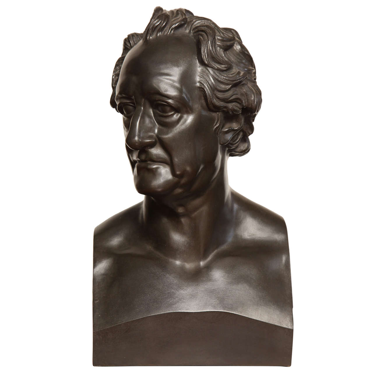 19th Century Bronze Bust of Goethe