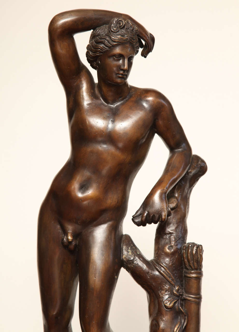 19th Century Bronze Neo-Classical Figure In Good Condition For Sale In New York, NY