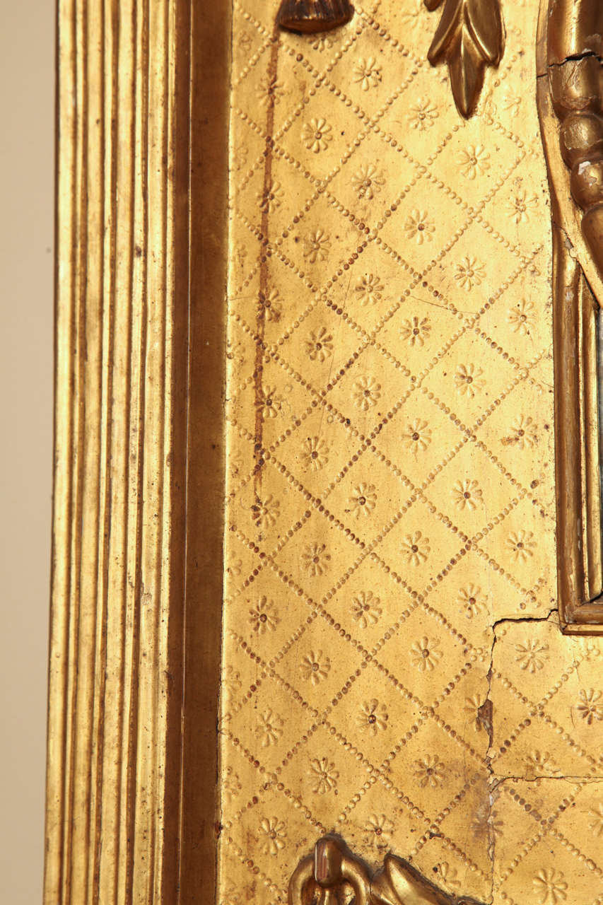 Unusual, Spanish Gilded Neo-Classical Mirror 4