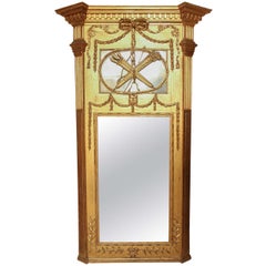 Unusual, Spanish Gilded Neo-Classical Mirror