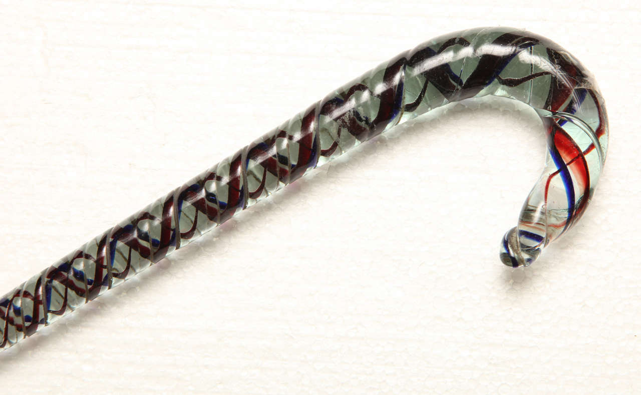 Glass Cane For Sale at 1stDibs