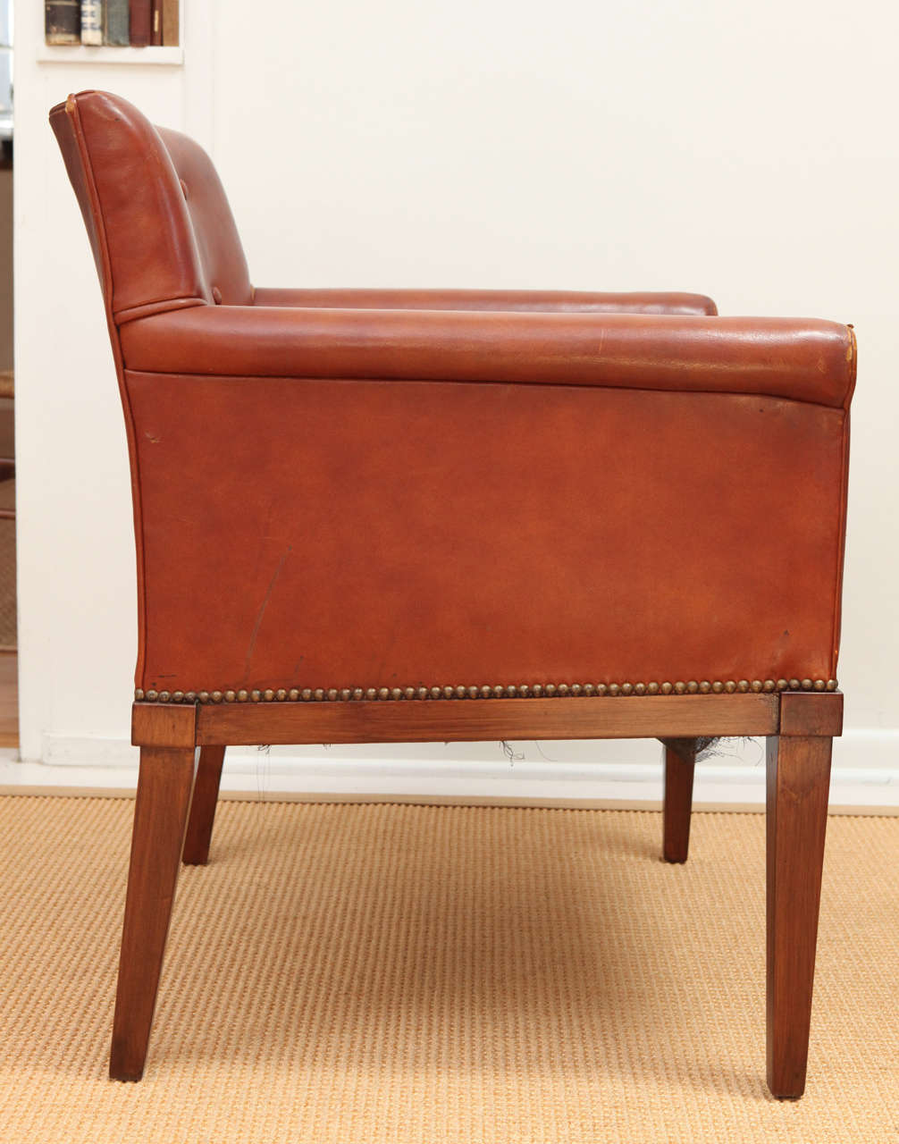 Pair of Ralph Morse Leather Armchairs 1