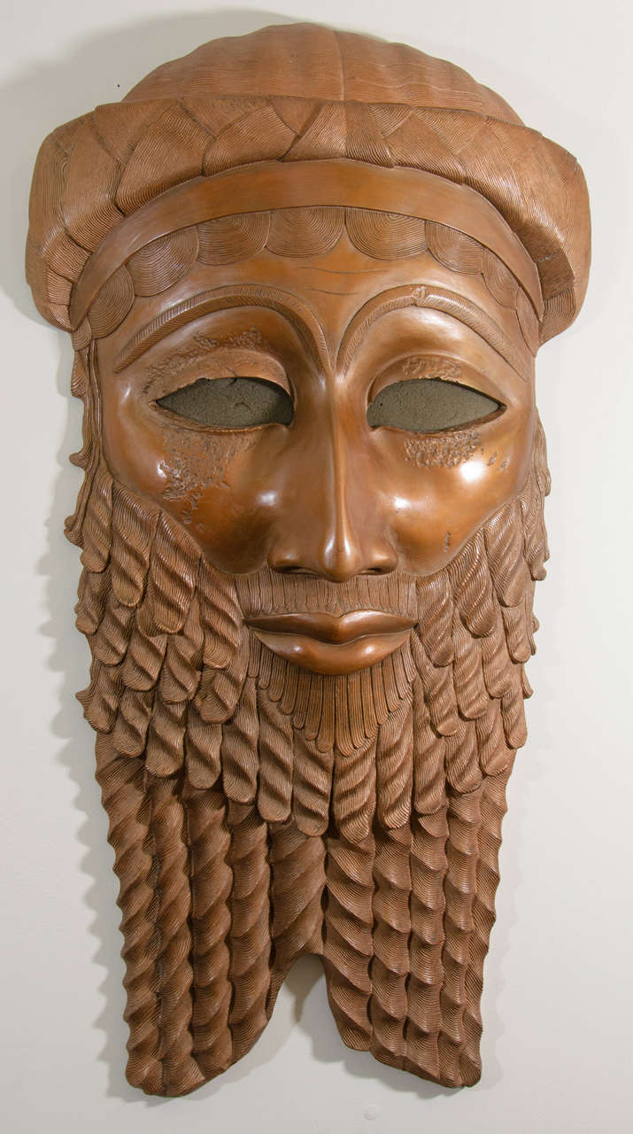 Bronze Sculpture of the Head of Iraqi King Sargon of Akkad at 1stDibs