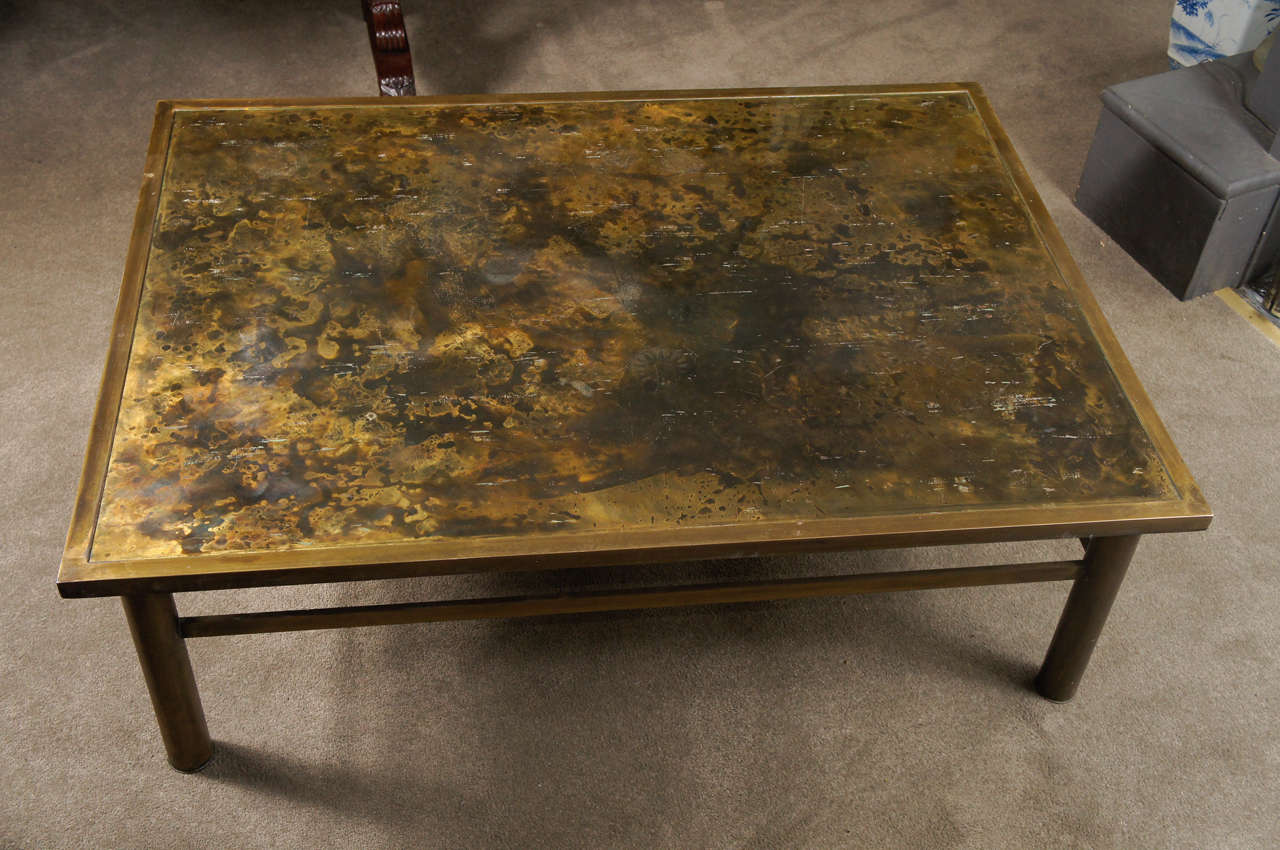 Bronze Laverne Coffee Table In Good Condition In Hudson, NY