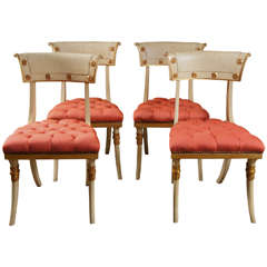 Set of 14 Italian Empire Style Chairs