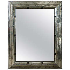 Large Beveled Glass Mirror