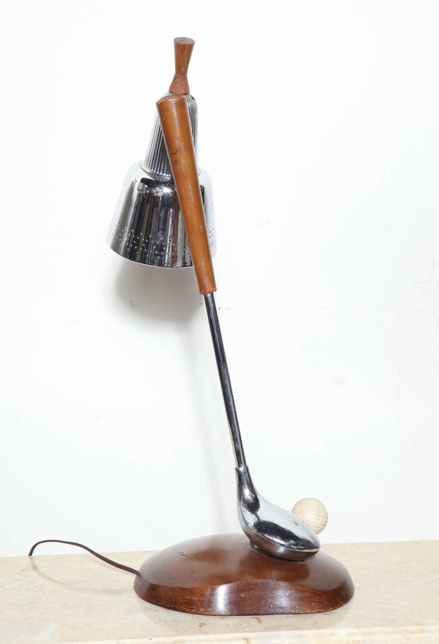American 1950s Golf Lamp