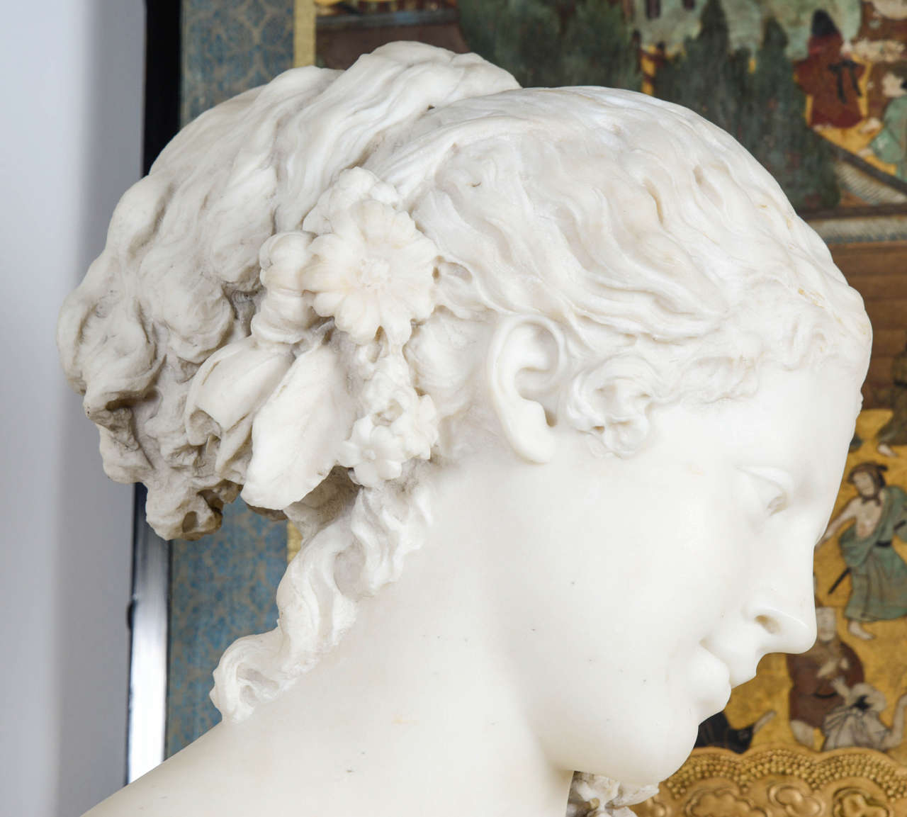 19th Century Sculptural Bust of a Young Women 1