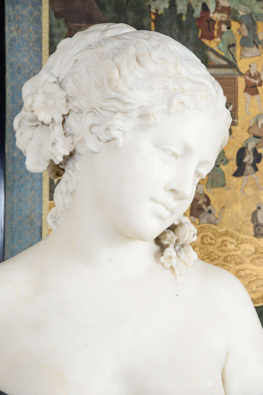 19th Century Sculptural Bust of a Young Women 2