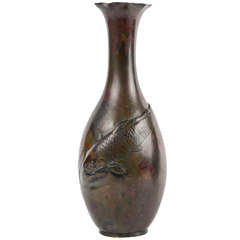 19th Japanese Meiji Bronze Vase