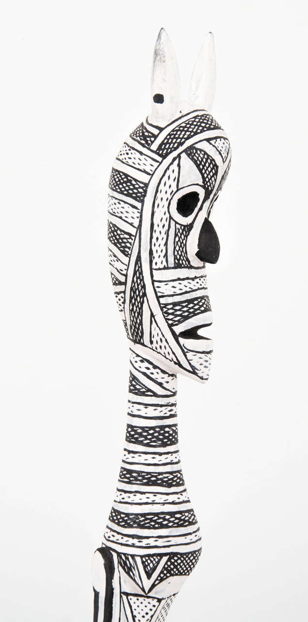 Wood 'Mokuy Spirit' Australian Aboriginal Sculpture by Nawurapu Wununmurra For Sale