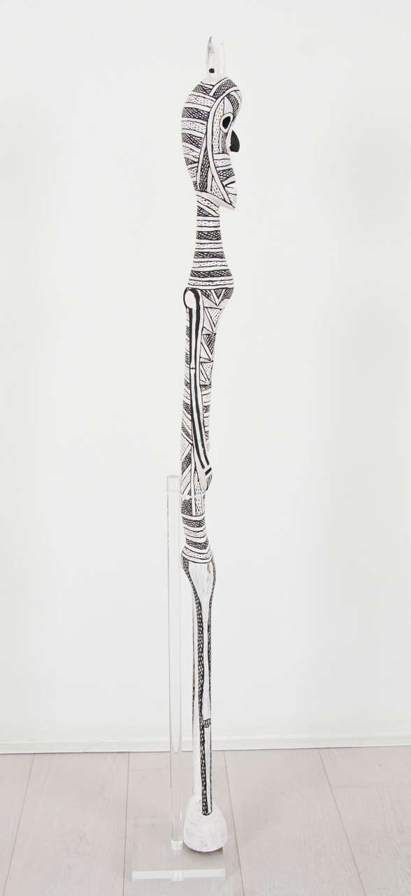 'Mokuy Spirit' Australian Aboriginal Sculpture by Nawurapu Wununmurra For Sale 1