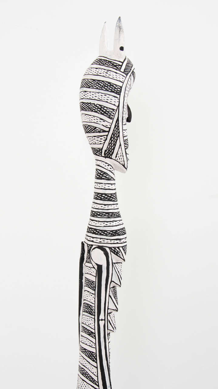 'Mokuy Spirit' Australian Aboriginal Sculpture by Nawurapu Wununmurra For Sale 2