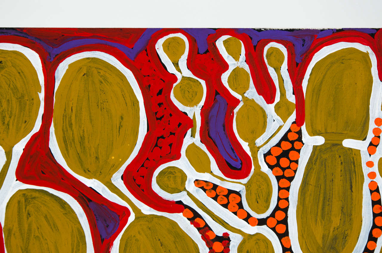 Contemporary 21st Century Australian Aboriginal Acrylic Painting For Sale