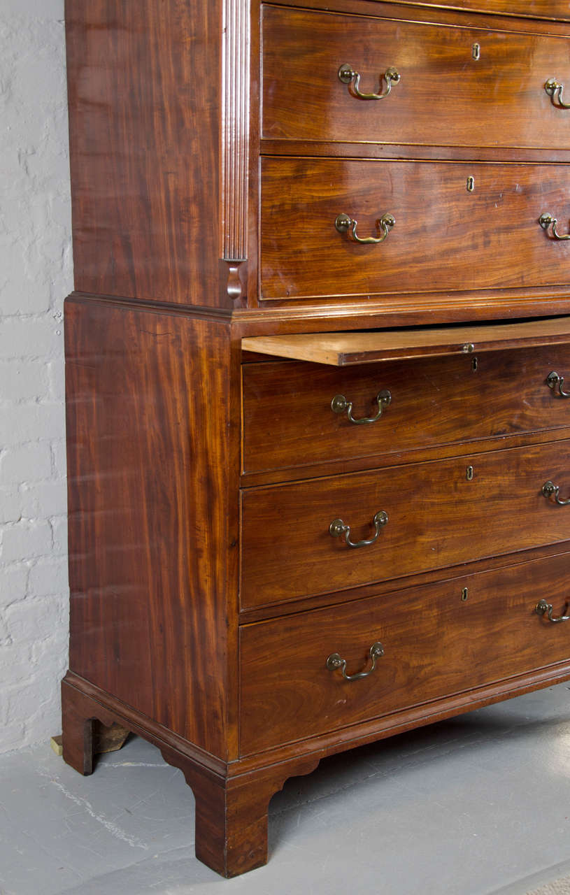18th Century Georgian Mahogany Tallboy In Excellent Condition In London, GB