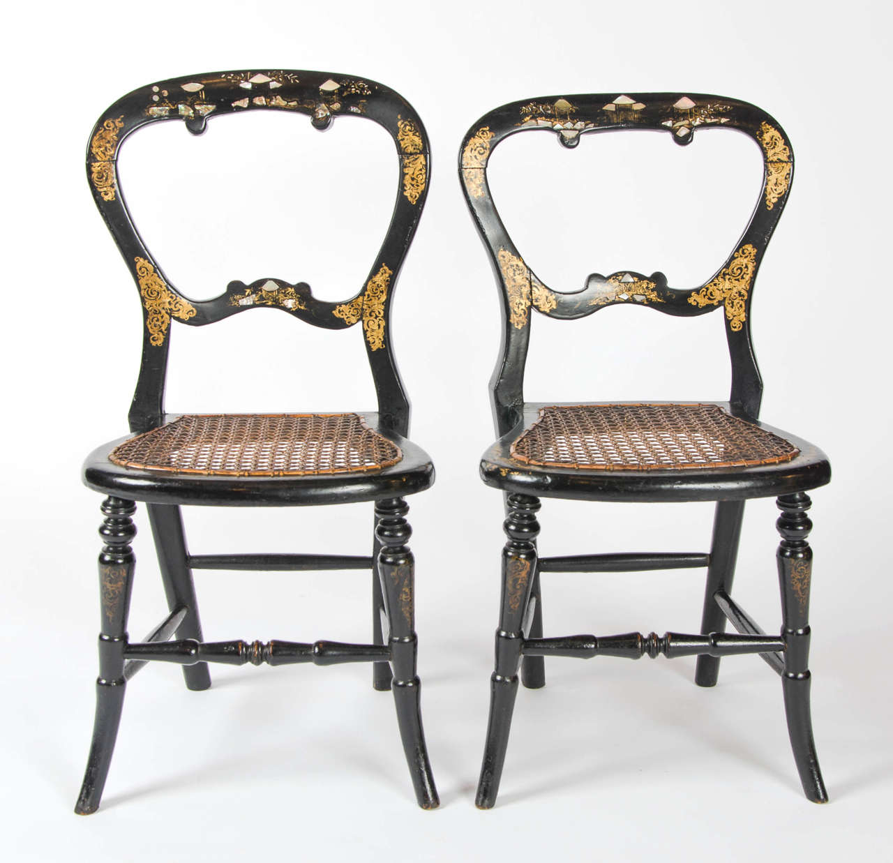 Pair of Victorian Children's Chairs In Excellent Condition In London, GB