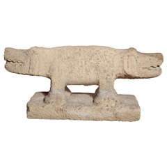 Antique Two-Headed Stone Mythical Creature