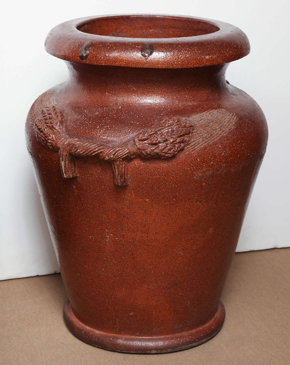Two Large Similar English Pottery Urns In Good Condition In New York, NY