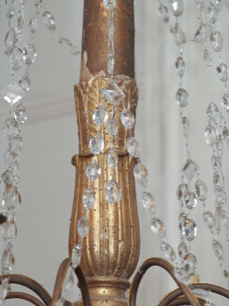 Pair of 19th Century Genoa Crystal Chandeliers In Good Condition In New Orleans, LA