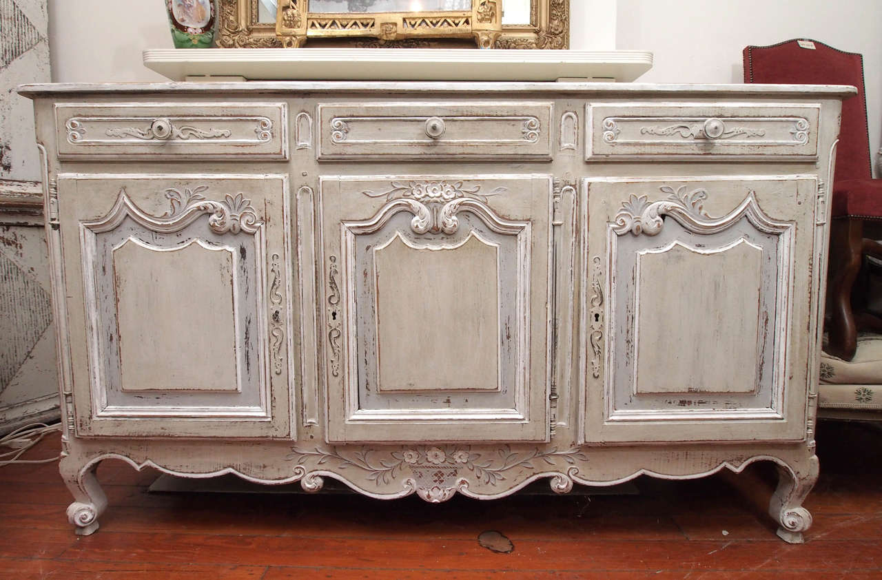 19th century painted Louis XV style enfilade.