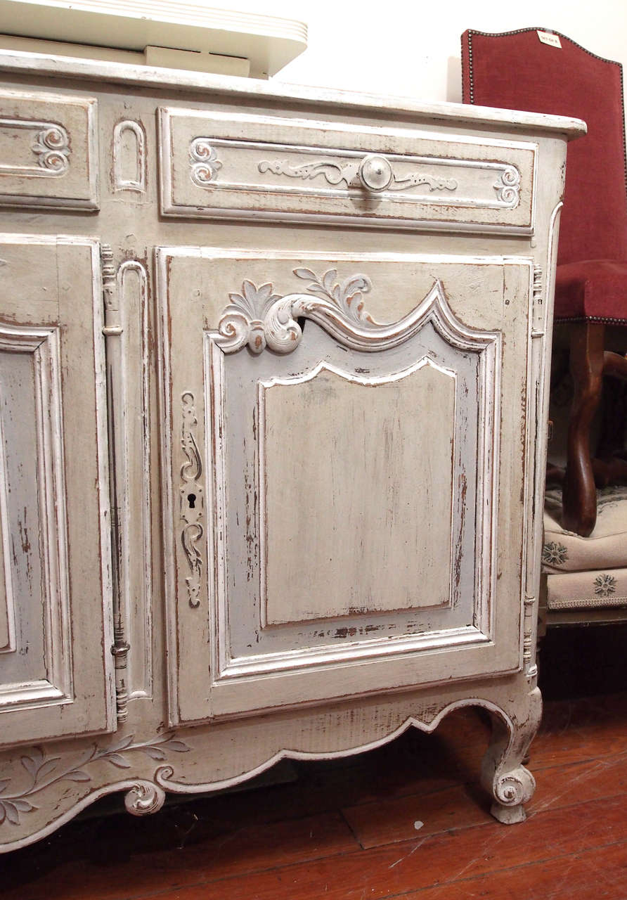 Louis XV 19th Century French Painted Enfilade For Sale