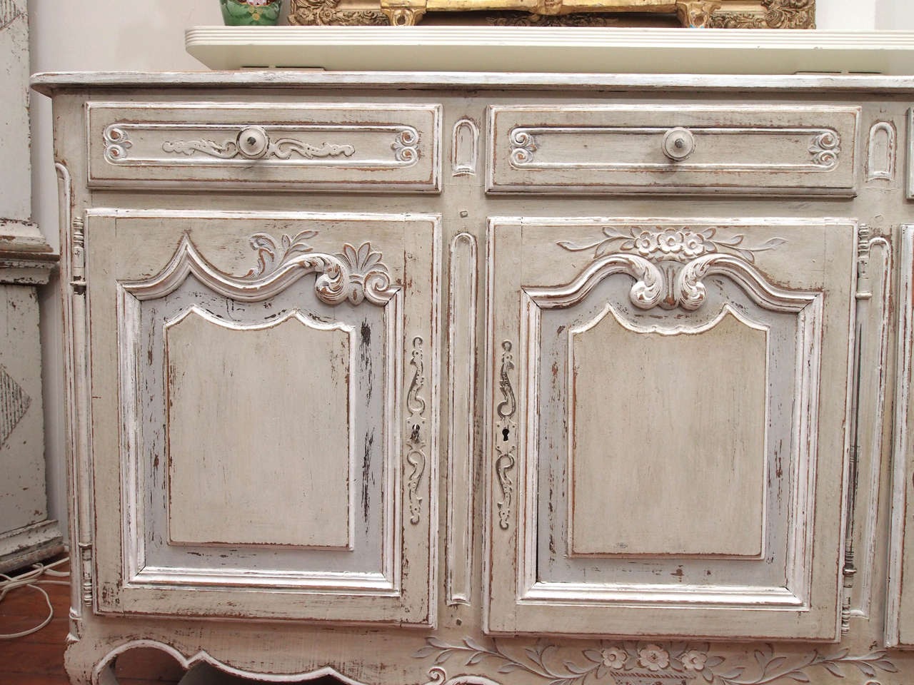 19th Century French Painted Enfilade In Good Condition For Sale In New Orleans, LA