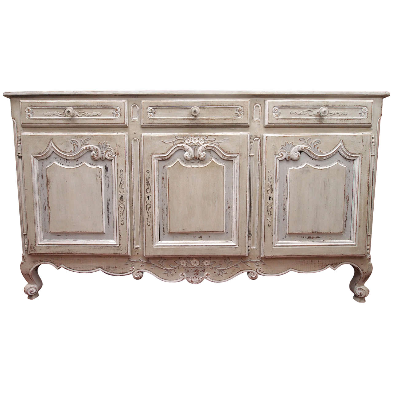 19th Century French Painted Enfilade For Sale