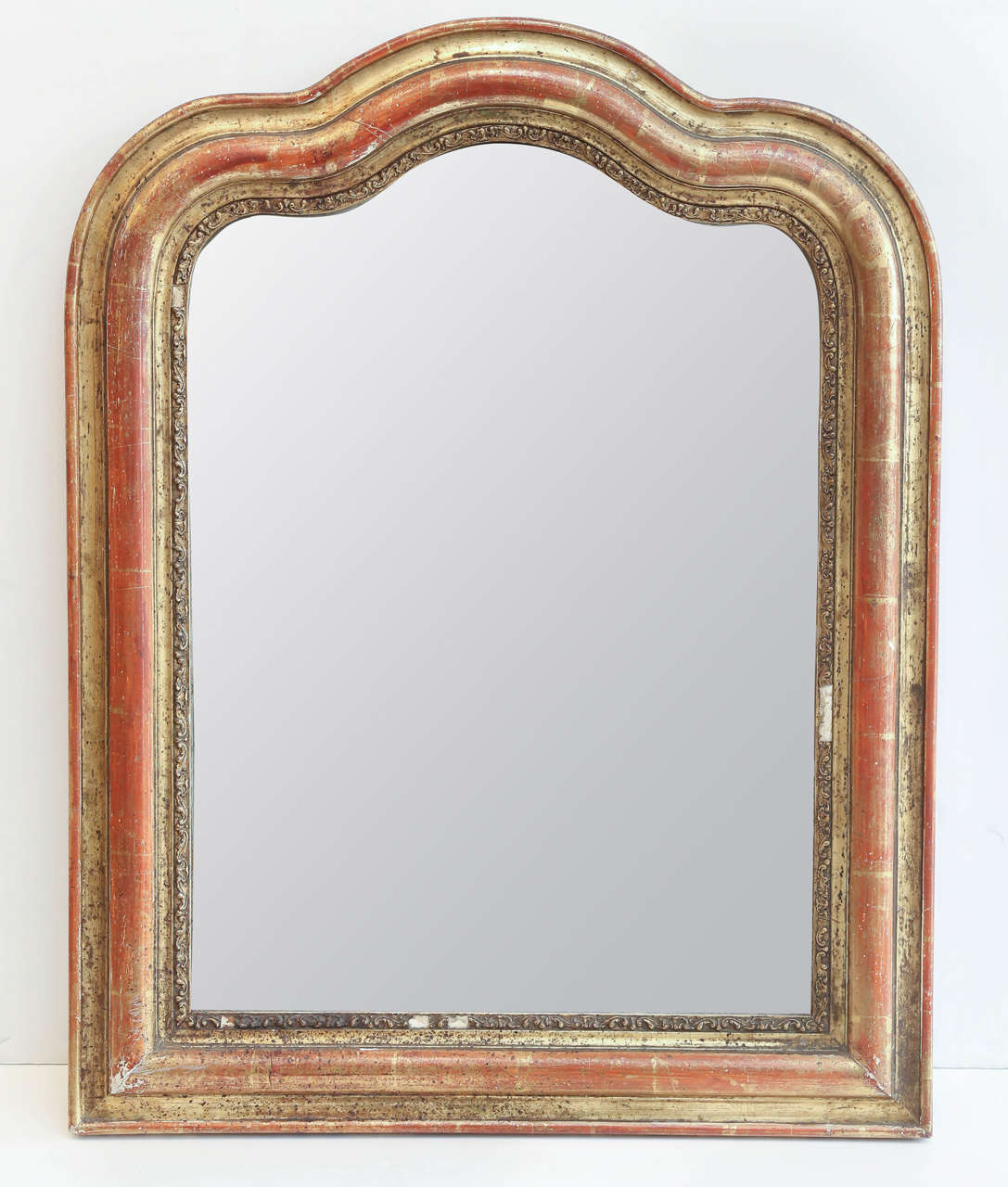 Late 19th Century bois doré frame with original mirror.