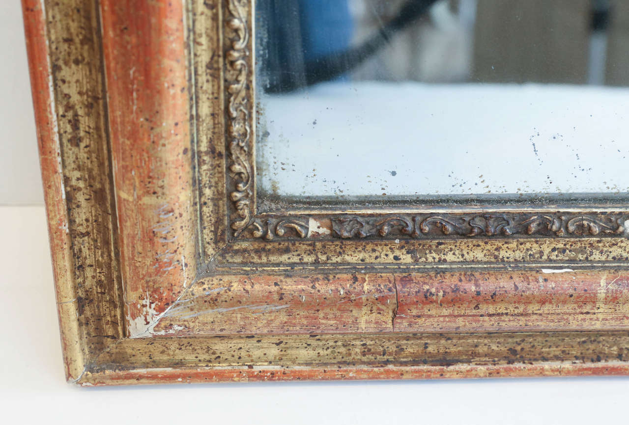 Late 19th Century Louis Philippe Style Mirror In Excellent Condition In Houston, TX