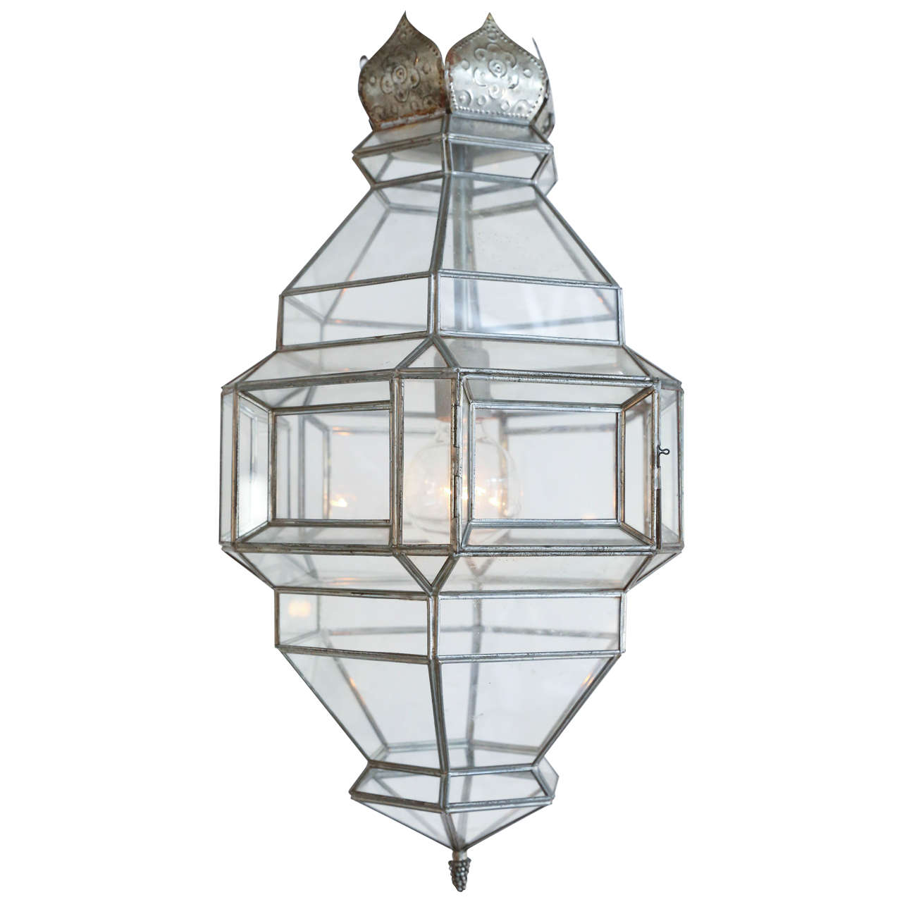 Vintage Glass Pendant Lantern