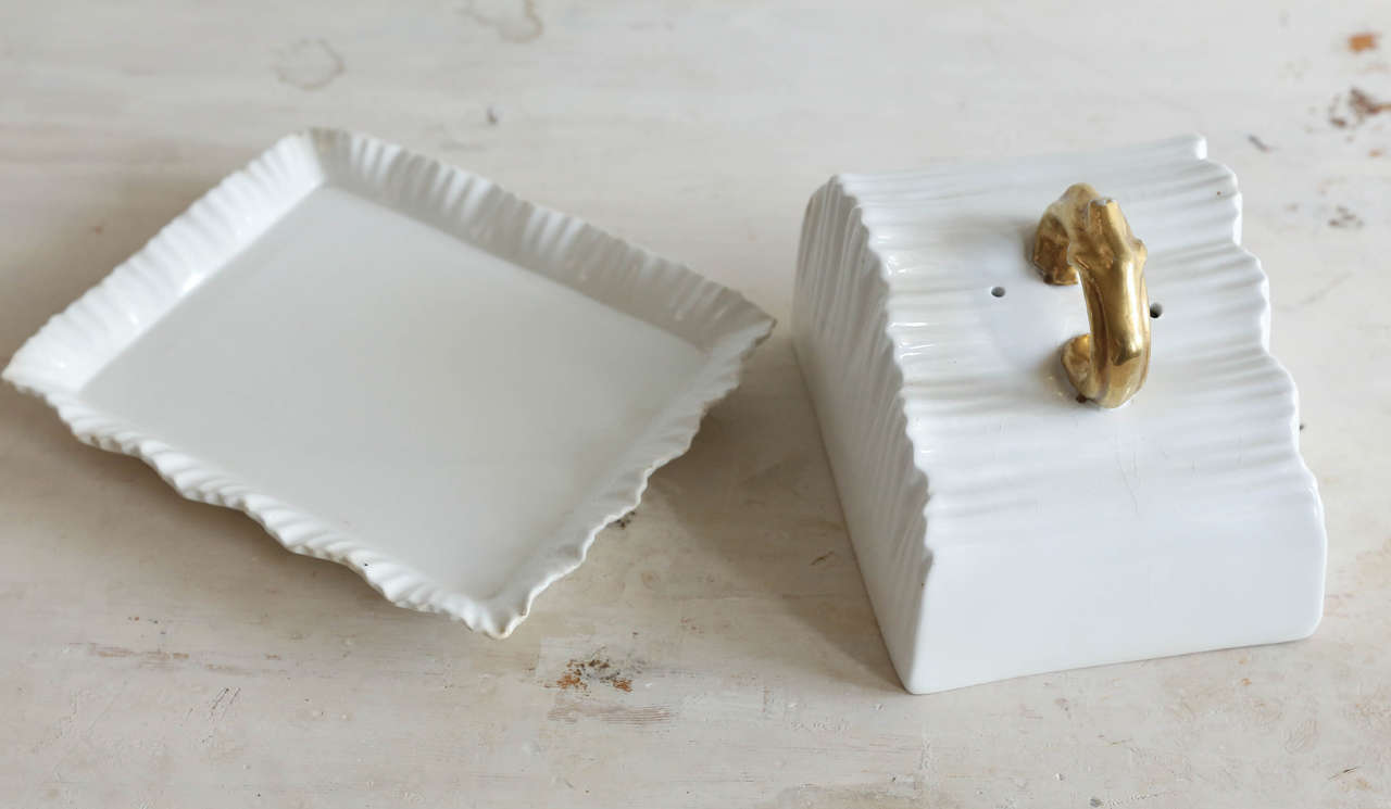 Ironstone Cheese Keeper at 1stDibs