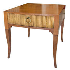 Single Drawer Side Table Attributed to T.H. Robsjohn-Gibbings