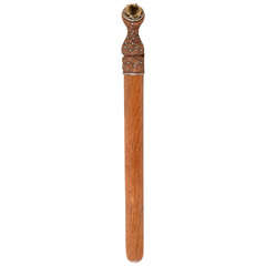 A Fine Scottish Ash Silver and Citrine Mounted Page Turner