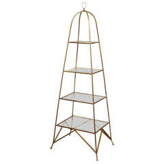 Italian brass étagère, c. 1960