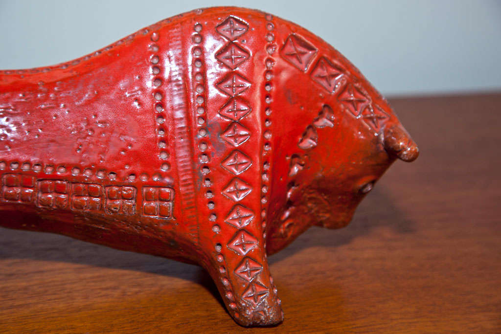 1960's Bull Sculpture by Bitossi For Sale 1
