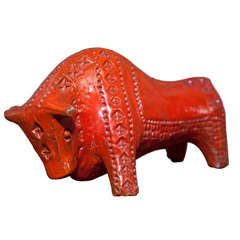 Vintage 1960's Bull Sculpture by Bitossi