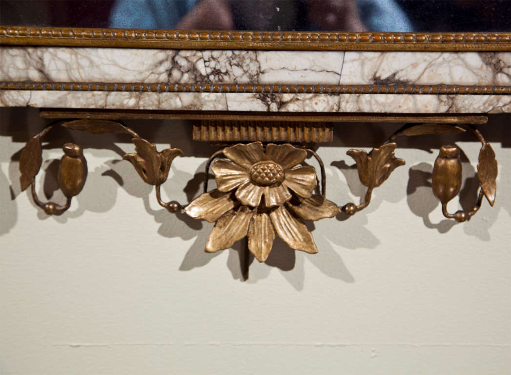 marble framed mirror