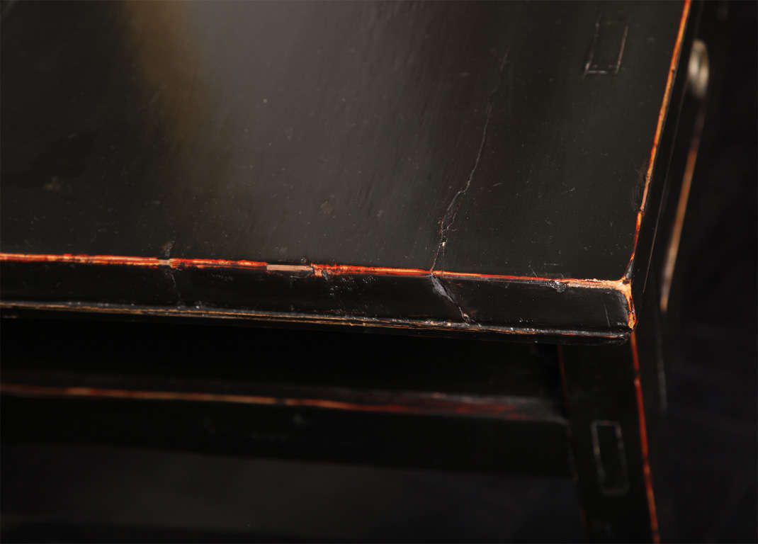 Mid-20th Century Ebonized Chinese Console Table For Sale 2