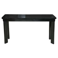 Early 20th C. Ebonized Oak Console Table