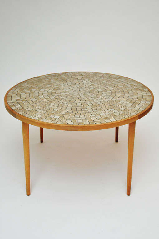 Mosaic Tile Top Table by Gordon Martz