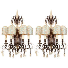 Vintage Pair of Late 18th Century Italian Wall Sconces