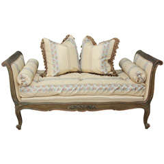late 18th century French painted daybed-chaise