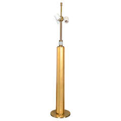 Hansen Fluted Gold Gilt Table Lamp