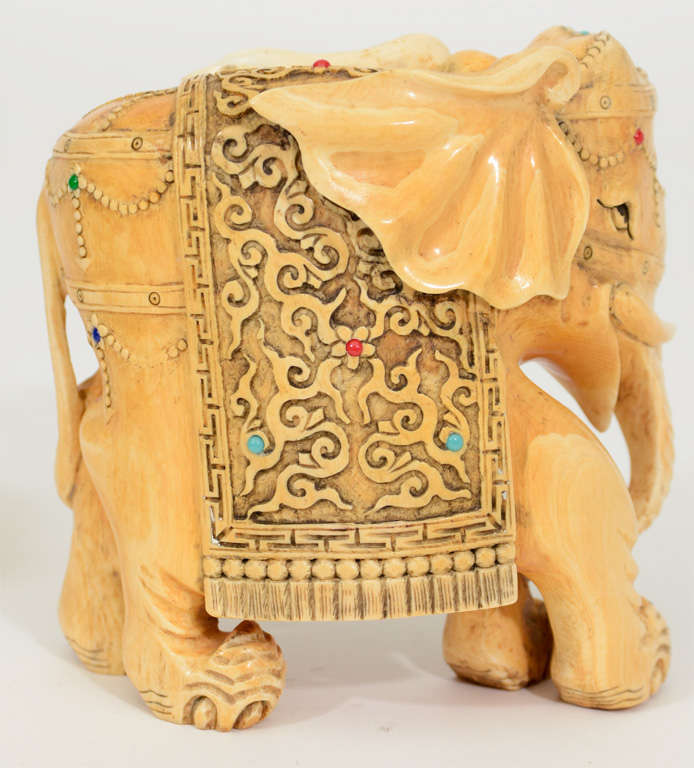 Pair of Ivory Elephants 4