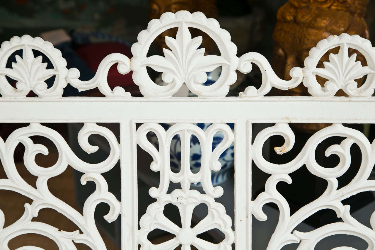 American 19th C Pair of Diminutive Wrought Iron Benches